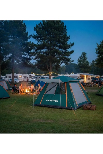 kamptek kamp teknolojisi Camp One 6 Kişilik Kamp Doğa Deprem Çadırı Tam Otomatik Profesyonel Çadır