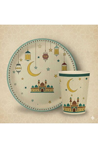 DÜVENCİ TİCARET HOŞGELDİN RAMAZAN TABAK BARDAK SETİ