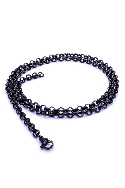 FM قلادة من الفولاذ المقاوم للصدأ بتصميم مونكوك 1 مم × 4 مم 3351CEK040