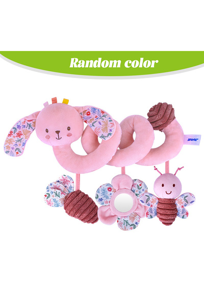 Choice ألعاب حسية للأطفال الرضع على شكل أرنب، تُعلق على مقعد السيارة، مع مرآة...