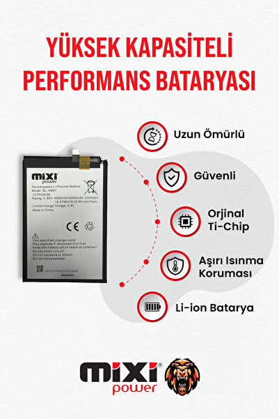 infinix Tecno Camon 19 PRO Uyumlu Tam Kapasite Batarya TR Garantili