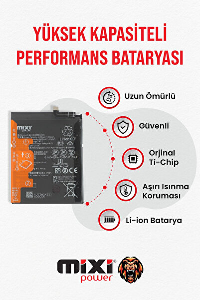 mixipower Huawei P40 LİTE Uyumlu Tam Kapasite Batarya TR Garantili