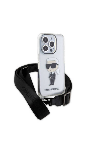 Karl Lagerfeld iPhone 15 Pro Case Original Licensed Karl Iconic Crossbody Cov...