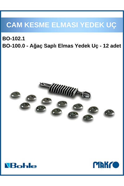 Genel Markalar Bohle Bo102.1 Silberschnitt Cam Elmas Ucu (12Lİ PAKET)
