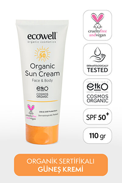 Ecowell Organik Güneş Kremi Spf 50 110 gr