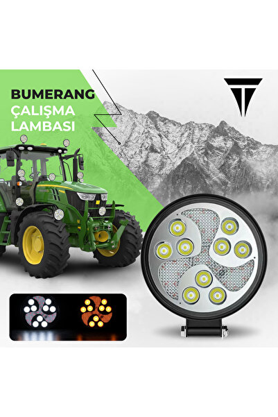 C9 Bumerang 27w Tekne Yuvarlak Led Sis ve Çalışma Lambası