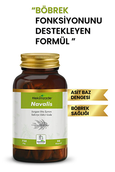 Hekimzade NAVALIS 90 Kapsül 750mg– Isırgan Otu İçeren Takviye Edici Gıda