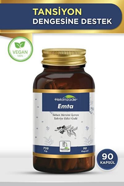 Hekimzade EMTA 750 mg 90 Kapsül – Dolaşım ve Kan Basıncı Fonksiyonunu Destekl...
