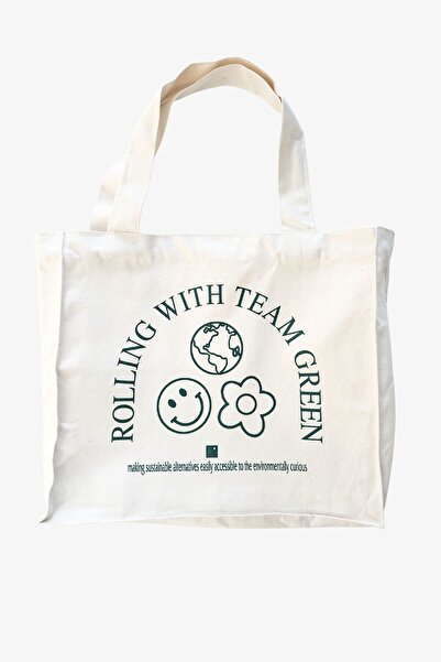 NATUROVA حقيبة تسوق قماشية صديقة للبيئة