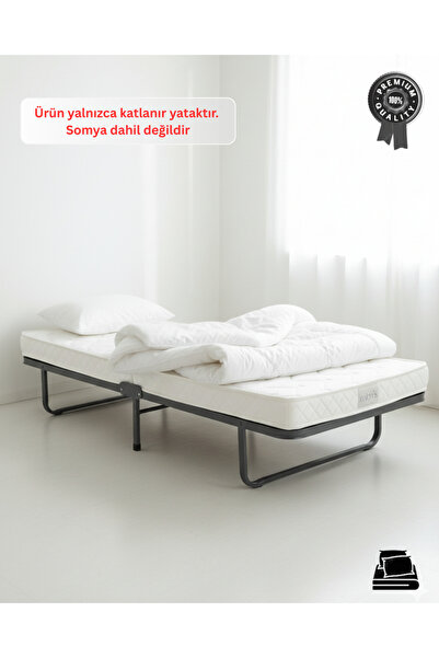 Mions Dormela Katlanır Ortopedik Üst Kalite Sünger Yatak 090X190 cm (Yer, Misafir, Kamp Yatağı)