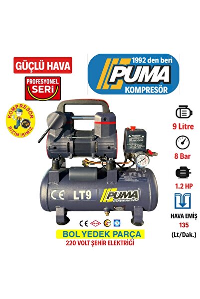 Puma 9 LT YÜKSEK VERİMLİ YAĞSIZ KOMPRESÖR