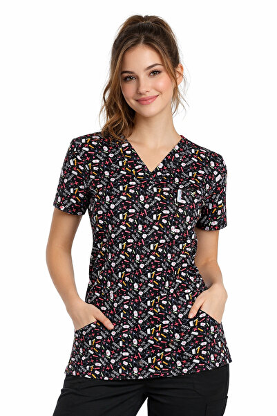 yıldız üniforma ممرضة نمط القطن ليكرا ممرضة طبيب جيرسي الجراحية أعلى جيرسي