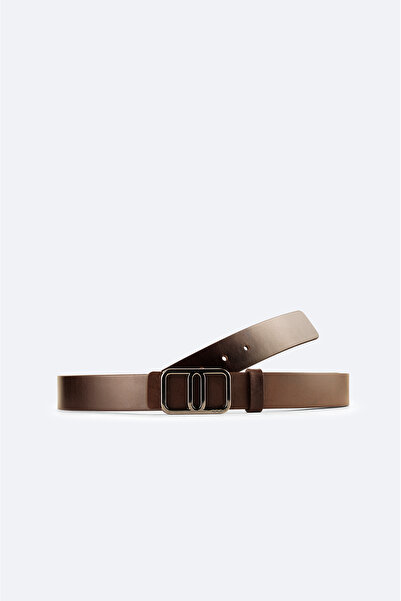 Avva Erkek Kahverengi Tokalı %100 Deri Kemer A42Y9318