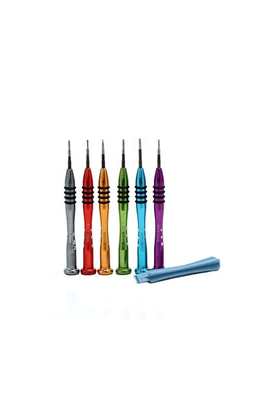 MBL 7 Parça Metal Manyetik Tornavida Seti 0.8mm, 0.6mm Y, 1.2mm+ 1.5mm+ 1.5mm- T2 Tork PR660-1 6A