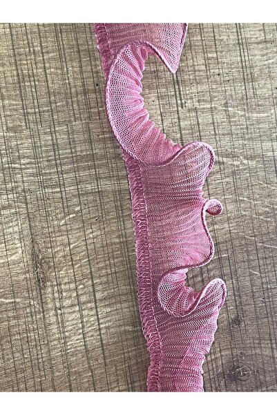 Gönülden Tasarım 1 Metre Fırfırlı En 4 Cm Pembe Giyim Dikiş Aksesuarı
