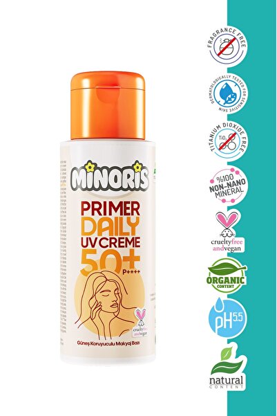 Minoris قاعدة مكياج 50 مل |   برايمر مرطب ونباتي / قاعدة مكياج |   حماية من ا...