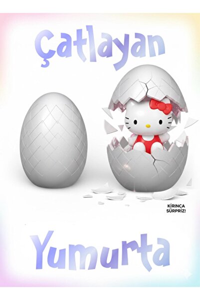 HEDİYEVİM Hello Kitty Sürpriz Figür Yumurta Hello Kitty Çatlayan Sürpriz Yumu...