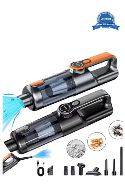 rigour Işıklı Araç Süpürgesi Kablosuz 22.000 Pascal Çekim Gücü Vakum ve Üflem...