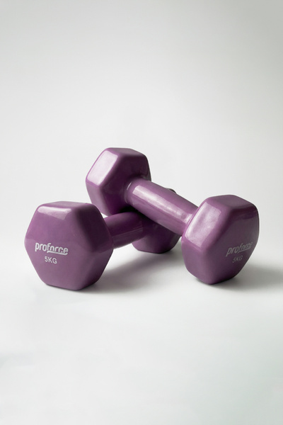 Proforce Vdb Dışı Vinil Kaplı İçi Çelik Döküm Ağırlık Tek Adet Dambıl 5 Kg