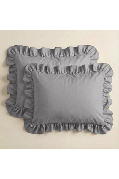 Sabia bumbac 100% 62 fire (155 TC) 50x60 cm Set de fete de pernă cu volane