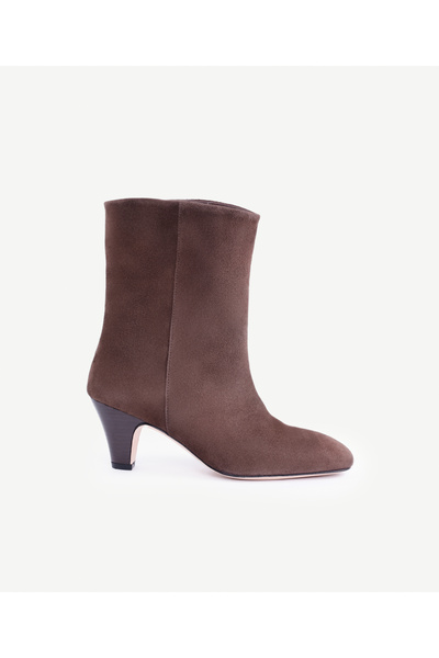 Yargıcı High Heeled Long Leather Boots