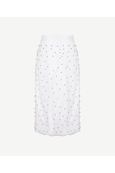 Yargıcı TÜL DETAYLI MİDİ ETEK