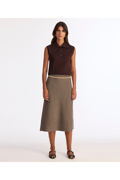 Yargıcı A Form Knitwear Skirt