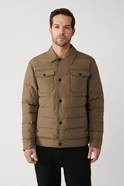 Avva Men's Mink Goose Feather Water Repellent and Windproof Classic Collar Co...