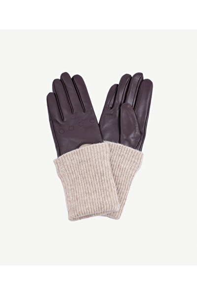 Yargıcı Knitted Leather Gloves