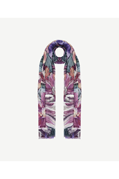 Yargıcı شال صوف منقوش بالزهور