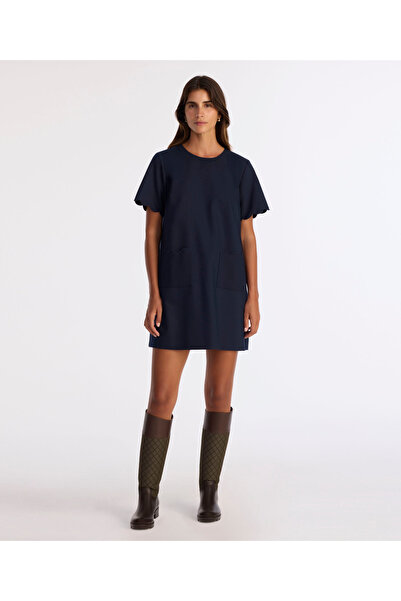 Yargıcı Loose Crew Neck Short Sleeve Dress