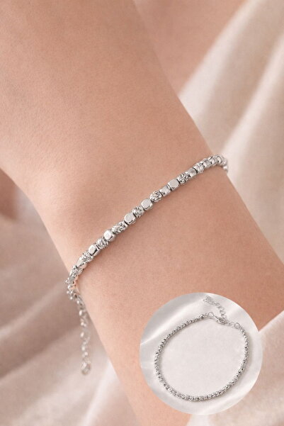 DEMOKAN Kadın Kararmaz Bileklik 14k Özel Kaplama Küp-Dorika Bileklik