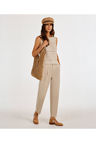 Yargıcı Regular Waist Comfortable Fit Trousers with Back Pocket Detail