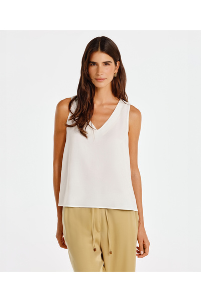 Yargıcı Sleeveless V-Neck Blouse