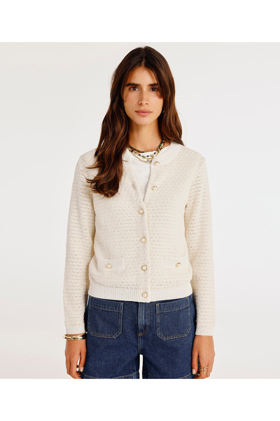 Yargıcı Cep Detaylı Uzun Kollu Hırka