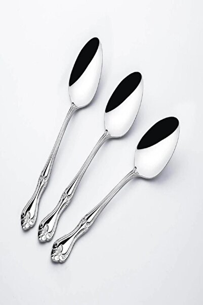 Nehir طقم ملاعق حلوى سادة 12 قطعة من Lalezar