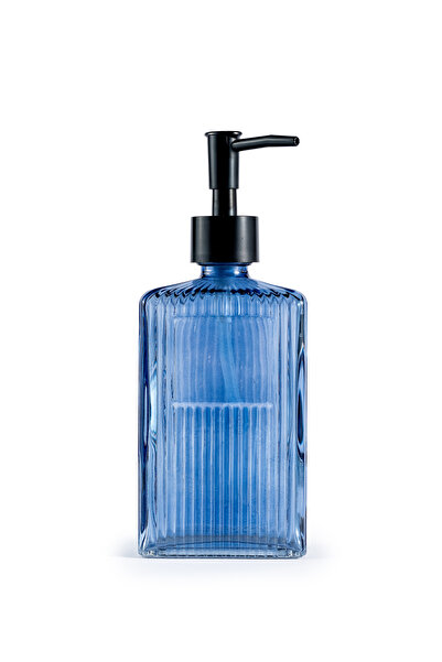 Evrio 500 ml Tezgah Üstü Cam Sıvı Sabunluk Deterjanlık Mutfak Banyo (2 Adet Etiket)