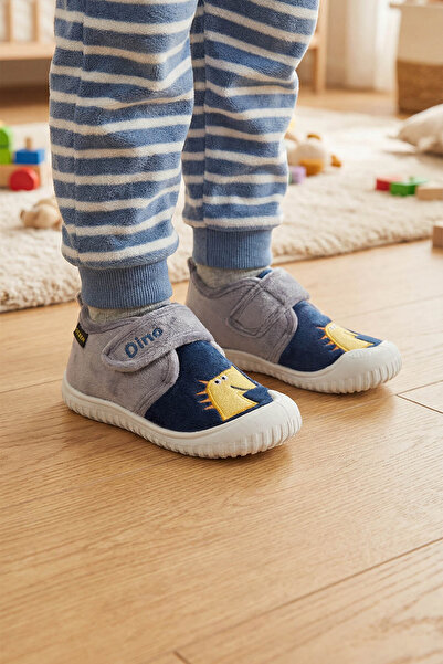 GEZER Kışlık Cırtlı Panduf Patik Erkek Ayakkabı