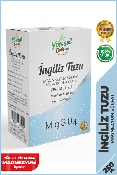 Yöresel Bahçem İngiliz Tuzu Magnezyum Sülfat Epsom Tuzu (200gr)