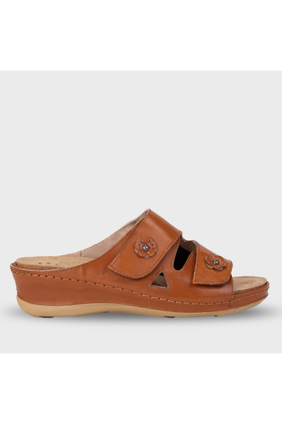 Forelli URSULA-G Kadın Deri Hallux Terlik Taba