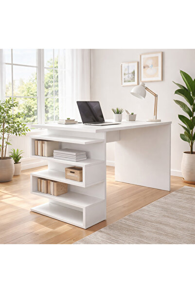 Dekorister Snake Çalışma Masası Beyaz