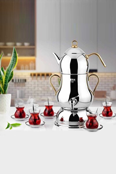 Lines Şahmeran Electric Samovah Gold Handle