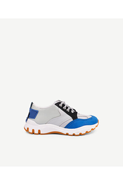 Yargıcı Leather Fabric Mix Thick Sole Sneakers