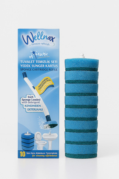 Wellnax Kullan At 20 Adet Deterjanlı Tuvalet Yedek Süngeri X1