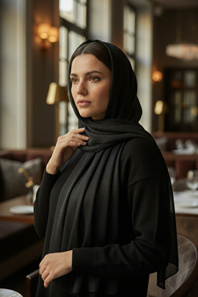 Onur Şal - ţesătură rochie de seară Lurex Şal strălucitor Îmbrăcăminte hijab ...