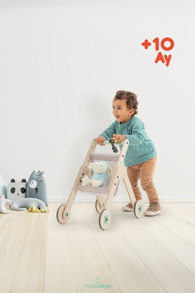 MAMATOYZ Trio Stroller | Yürüteç - Oyuncak Bebek Arabası