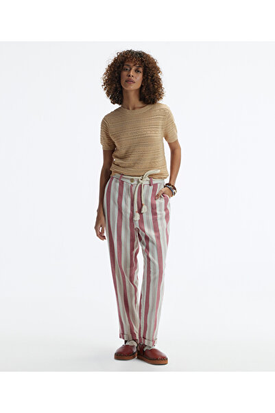 Yargıcı Straight Cut Double Leg Belted Trousers
