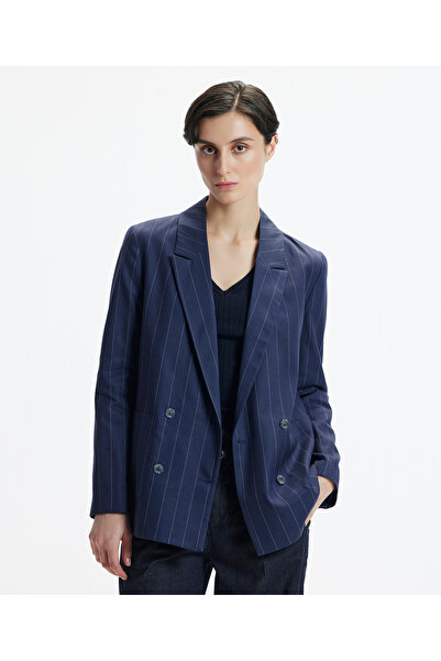 Yargıcı Kruvaze Kapama Bol Kesim Ceket