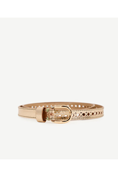 Yargıcı Zımbalı İnce Deri Kemer