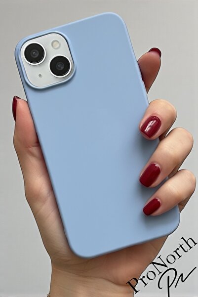 ProNorth Iphone 13-14 Uyumlu Kılıf Logolu Lansman Soft Yumuşak Içi Kadife Sil...